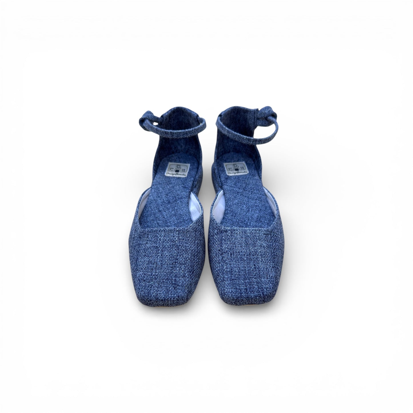 Sapatilha Kyoto Cor Jeans Salto 1 cm N.36