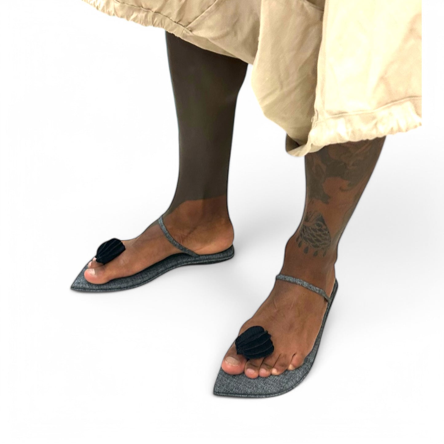 Sandália Semente Preto Mesclado Semente Black n.35 n.42