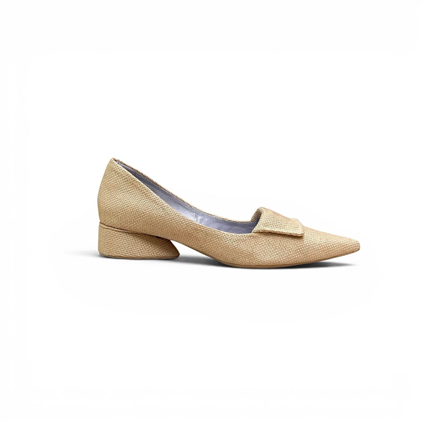 Sapato Beija-Flor Cor Areia Salto Gota Altura 3 cm