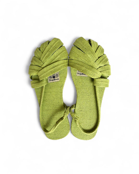 Sandália Folha Verde Limão n.37