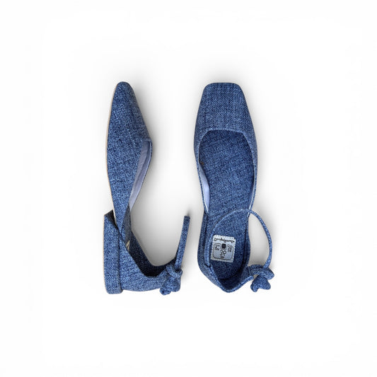 Sapatilha Kyoto Cor Jeans Salto 1 cm N.36