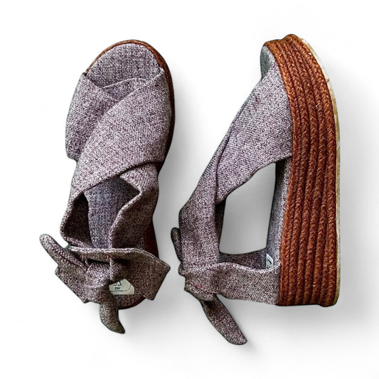 Sandália Japa2 Cor Berinjela Cordas Ruivas N.37 N.38