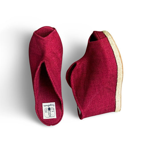 Tamanco Tulipa Salto 10 cm Cor Vermelho Bordoux n.35 n.38