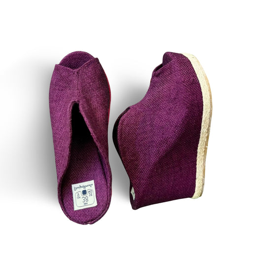 Tamanco Tulipa Salto 10 cm Cor Beterraba n.38