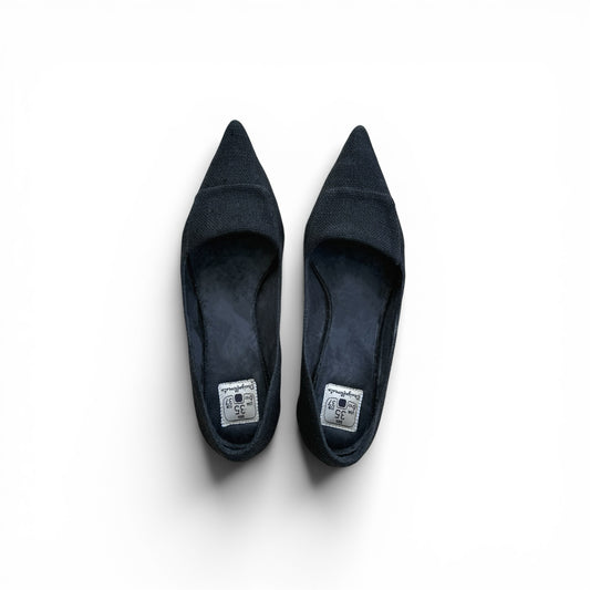 Sapato Beija-Flor Cor Black Salto Gota Altura 3 cm