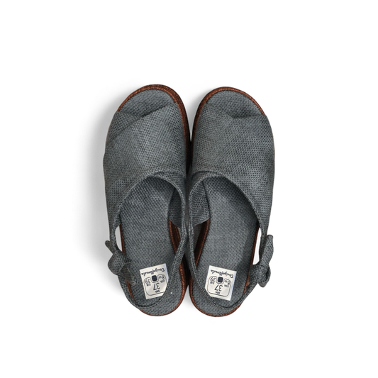 Sandália Japa1 Cor Chumbo Cordas Ruivas n.38