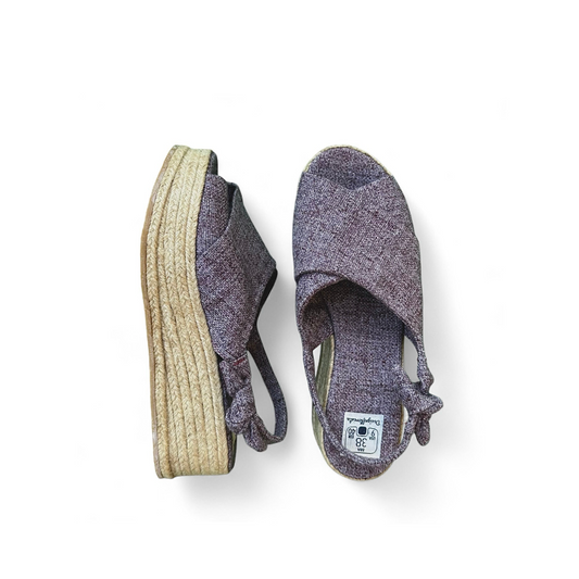 Sandália Japa1 Cor Berinjela Cordas Naturais n.38