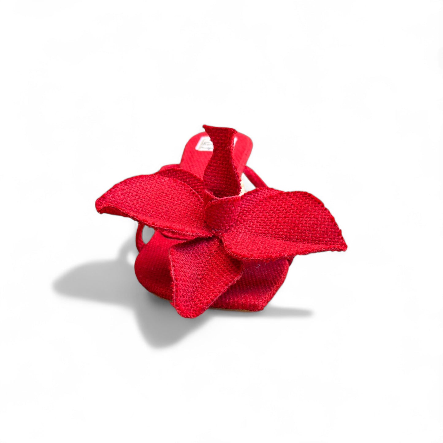 Sandália Orquídea Gigante Cor Vermelho Cereja Salto Rev. Buriti Altura 3cm n.37