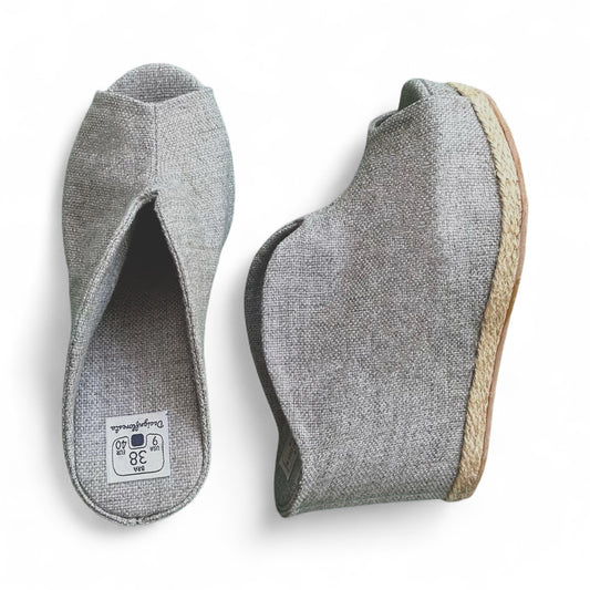 Tamanco Tulipa Salto 10 cm Cor Cinza Claro n.36 n.38